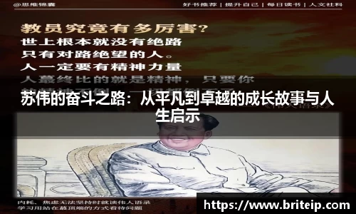苏伟的奋斗之路：从平凡到卓越的成长故事与人生启示